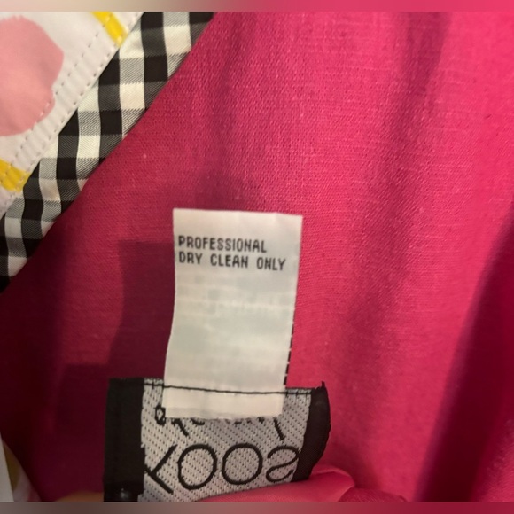 NWT‎ Koos of Course! Womens Reversible Linen Rayon Spandex Silk Pink Jacket Sz L - Picture 8 of 15